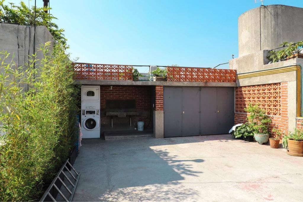 New Mex Inspired Bo-Ho Chic Apartment With Private Patio And Roof Terrace Mexico City Exterior photo