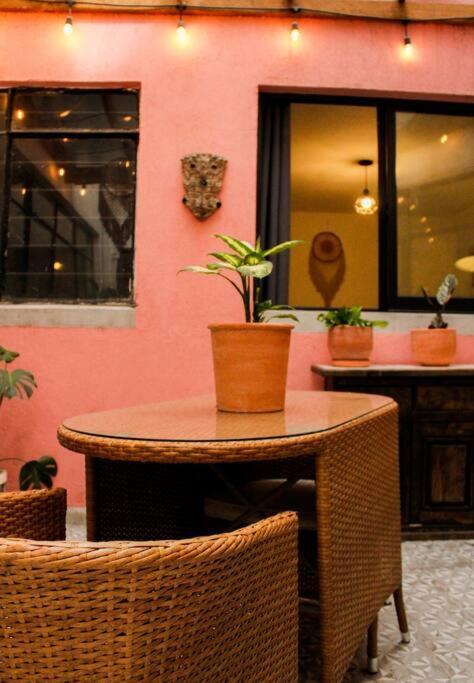 New Mex Inspired Bo-Ho Chic Apartment With Private Patio And Roof Terrace Mexico City Exterior photo