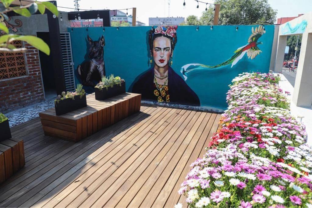 New Mex Inspired Bo-Ho Chic Apartment With Private Patio And Roof Terrace Mexico City Exterior photo